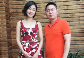 广州新时代与明星合影